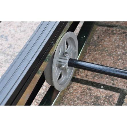 Элитные маятниковые качели садовые Лотос со столом четырехместные