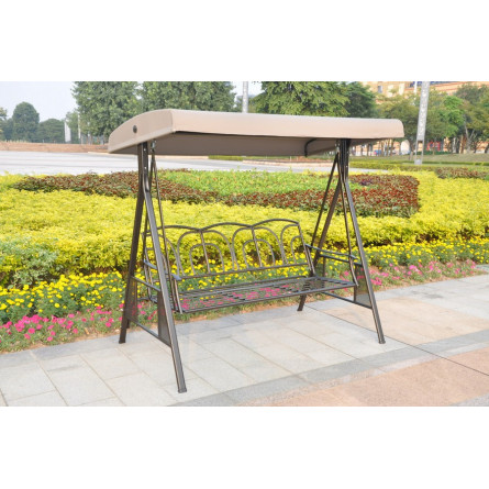 Садовые качели Gloria трехместные стальные