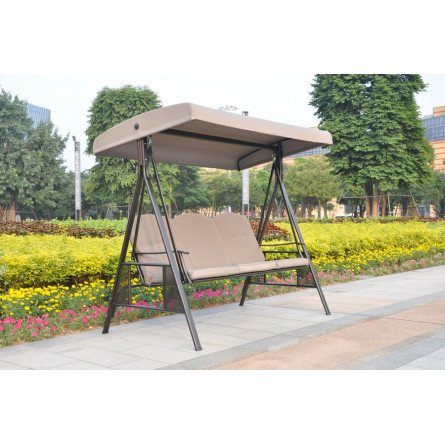 Садовые качели Gloria трехместные стальные