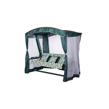 Садовые качели «Афина Премиум Грин» с москитной сеткой