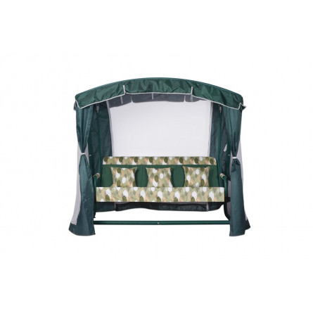 Садовые качели «Афина Премиум Шоколад» с москитной сеткой