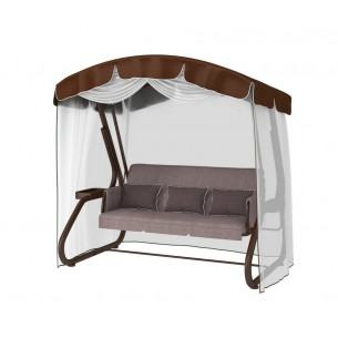 Садовые качели Redford «Портофино Шоколад» с москитной сеткой 503 Ш