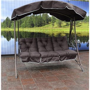 Кованные садовые качели «Добрыня» (3-х местные)