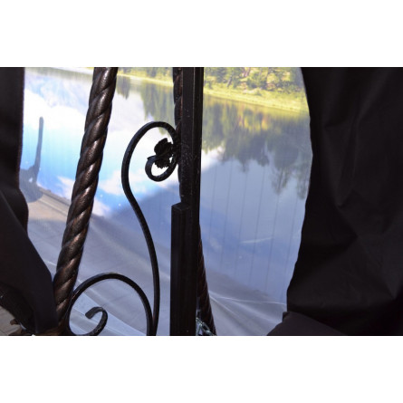 Кованные садовые качели «Добрыня» (3-х местные)