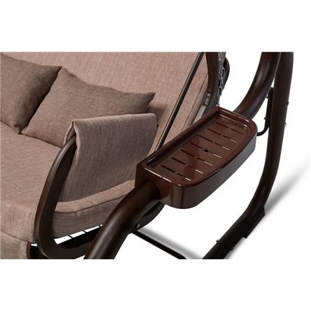 Садовые качели Redford «Бригантина Люкс Шоколад» с москитной сеткой