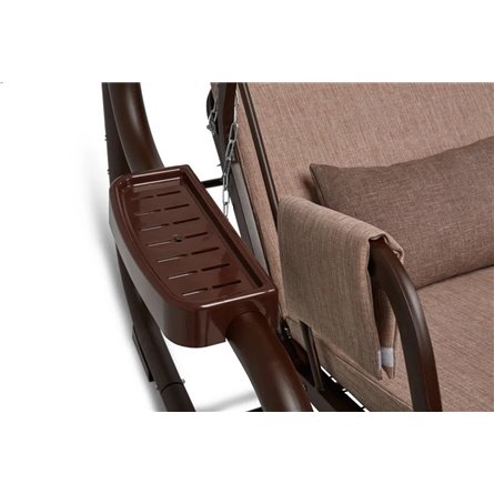 Садовые качели Redford «Бригантина Люкс Шоколад» с москитной сеткой