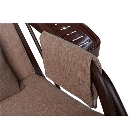 Садовые качели Redford «Бригантина Люкс Шоколад» с москитной сеткой