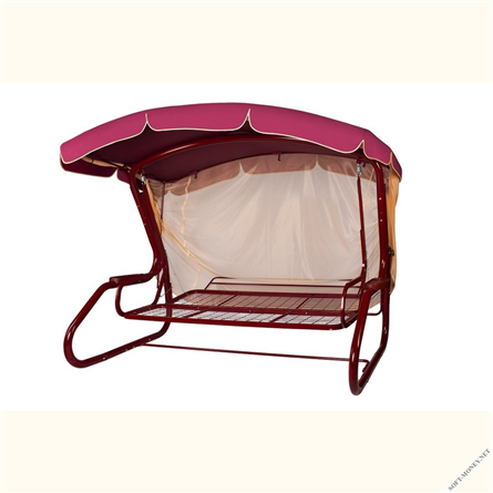 Садовые качели «Бригантина Бордо» с москитной сеткой арт. 502 Б