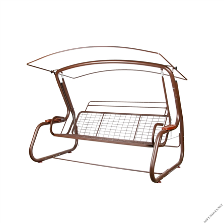 Садовые качели четырехместные с москитной сеткой Redford Амстердам шоколад