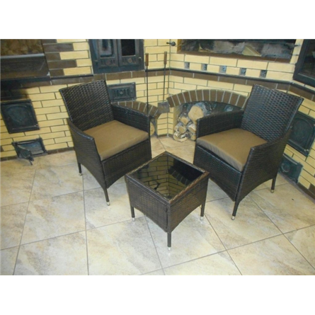 Кофейный комплект мебели из искусственного ротанга «Вирджиния балкони сет»