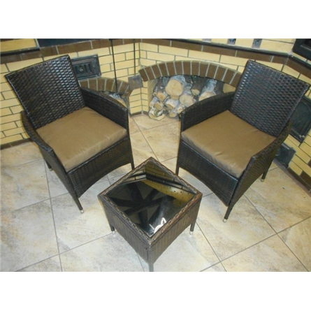 Кофейный комплект мебели из искусственного ротанга «Вирджиния балкони сет»