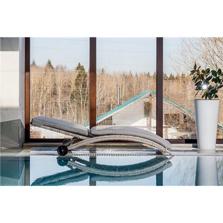 Шезлонг AGATA бежевый с матрасом