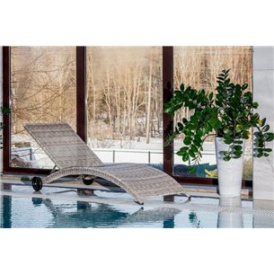 Шезлонг AGATA бежевый без матраса