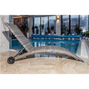 Шезлонг AGATA серый без матраса