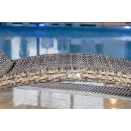 Шезлонг AGATA серый без матраса