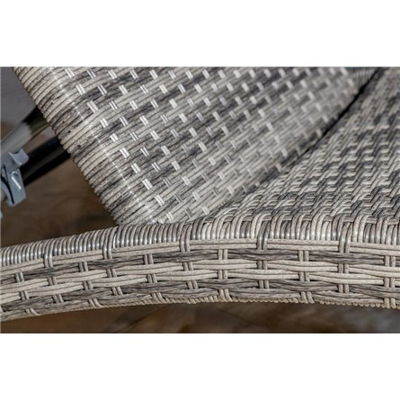 Шезлонг AGATA серый без матраса