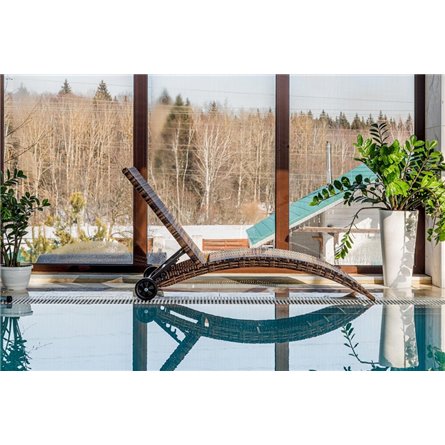 Шезлонг AGATA коричневый без матраса