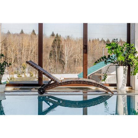 Шезлонг AGATA коричневый без матраса