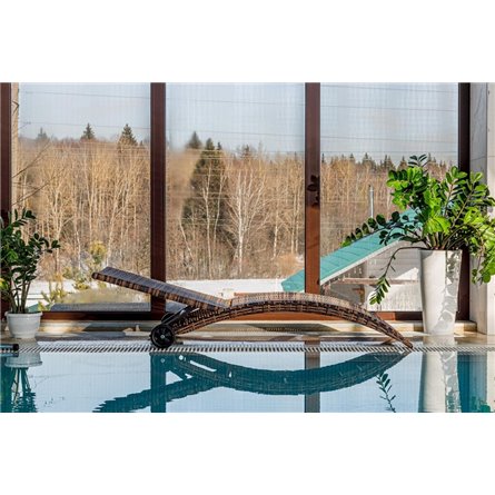 Шезлонг AGATA коричневый без матраса