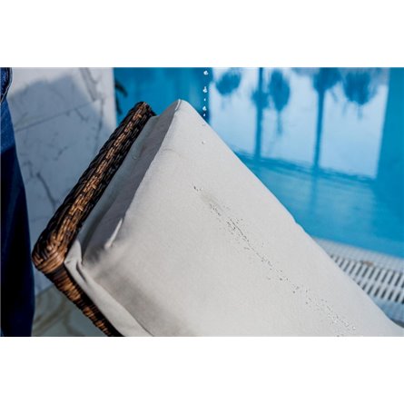 Шезлонг AGATA коричневый с матрасом