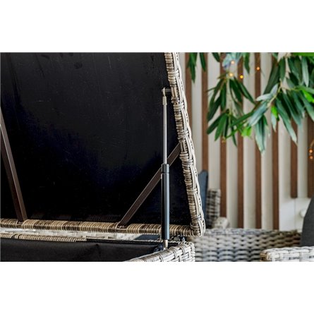 Сундук для хранения KARL 120 c колесиками серый