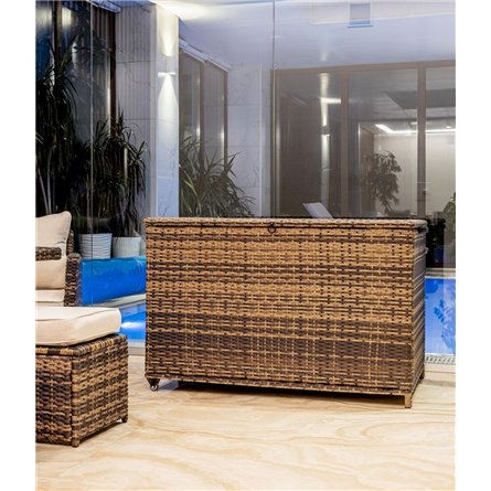 Сундук для хранения KARL 120 c колесиками коричневый