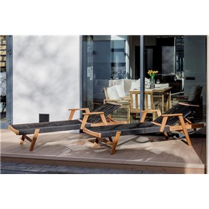 Шезлонг MICHELLE SUNLOUNGE с черной подушкой