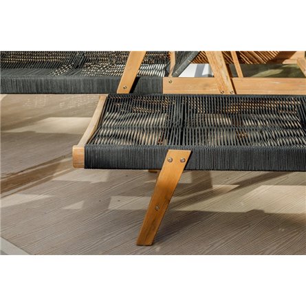 Шезлонг MICHELLE SUNLOUNGE с черной подушкой