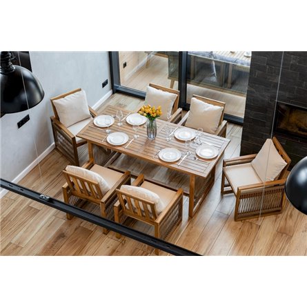 Обеденный комплект GRAND MICHELLE бежевый