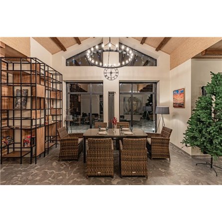 LUDWIG + FIONA обеденный комплект коричневого цвета