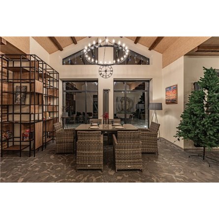 LUDWIG + FIONA обеденный комплект серого цвета