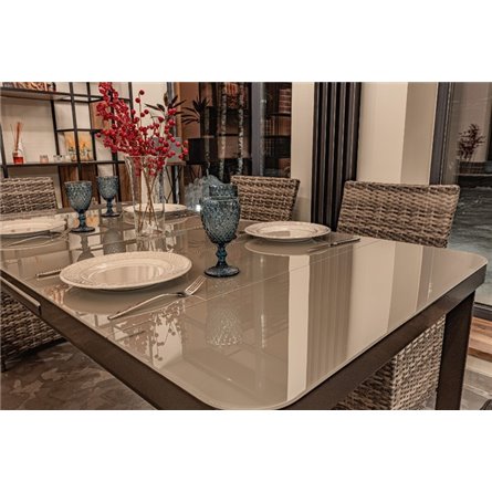 LUDWIG + FIONA обеденный комплект серого цвета