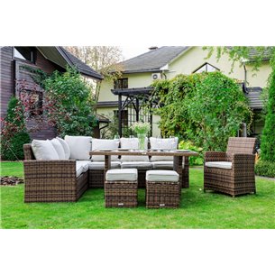 ZORRO PLUS коричневый комплект мебели из искусственного ротанга