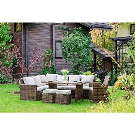 ZORRO PLUS коричневый комплект мебели из искусственного ротанга