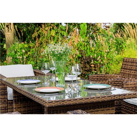 KARL PLUS обеденный комплект коричневого цвета