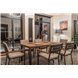 Обеденный комплект OSCAR со столешницей из тика Обеденный комплект OSCAR со столешницей из тика