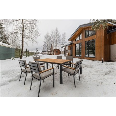 Обеденный комплект OSCAR со столешницей из тика