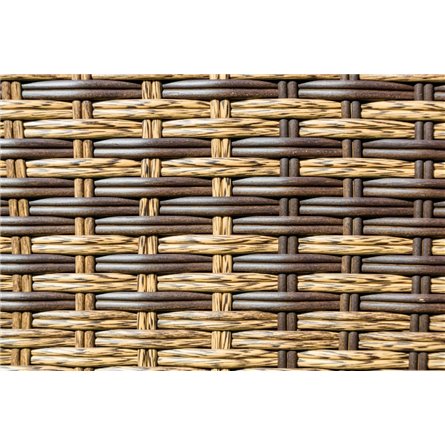 Обеденный комплект FIONA из искусственного ротанга в коричневом цвете