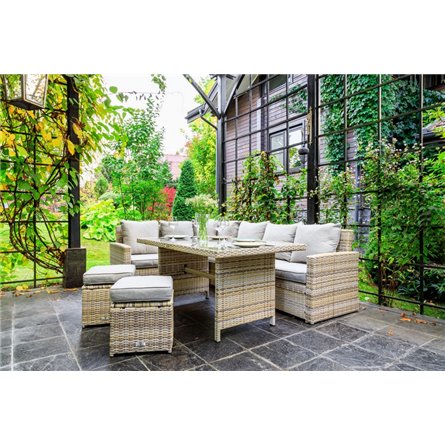 ZORRO бежевый комплект мебели из искусственного ротанга