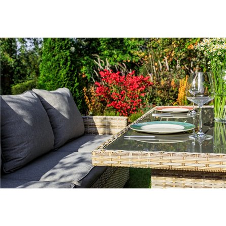 ZORRO бежевый комплект мебели из искусственного ротанга