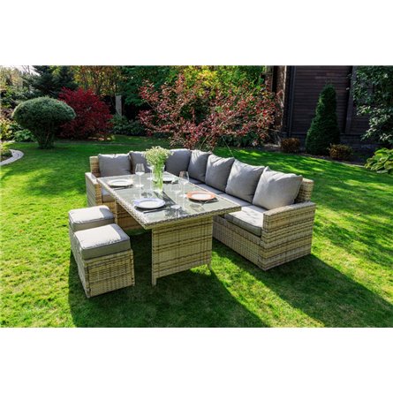 ZORRO бежевый комплект мебели из искусственного ротанга