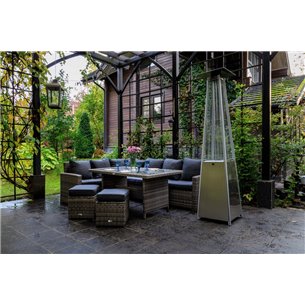 Уличный газовый обогреватель EVA из нержавеющей стали