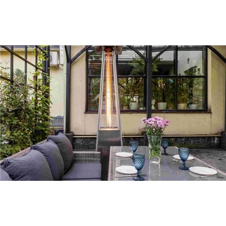 Уличный газовый обогреватель EVA из нержавеющей стали