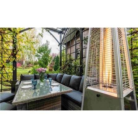 Уличный газовый обогреватель EVA из нержавеющей стали