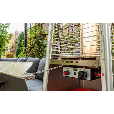 Уличный газовый обогреватель EVA из нержавеющей стали