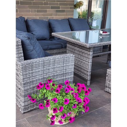 ZORRO PLUS серый комплект мебели из искусственного ротанга