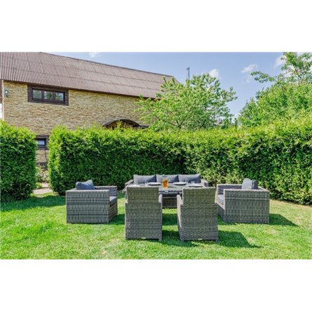 KARL PLUS обеденный комплект серого цвета