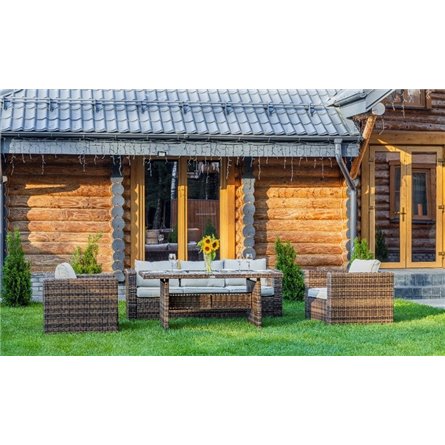 Комплект мебели KARL с обеденным столом (коричневый)