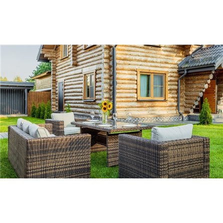 Комплект мебели KARL с обеденным столом (коричневый)