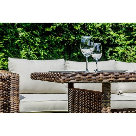 Комплект мебели KARL с обеденным столом (коричневый)